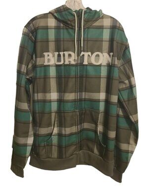 Burton Snowboards | Men's Camo Print Full Zipper Hoodie Sweatshirt (Size Medium)